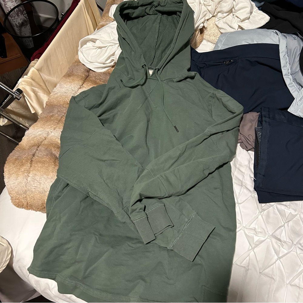 Men's Casual Green Hoodie